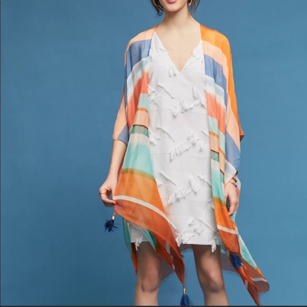 Anthropologie Maeve Fringework Shift Dress